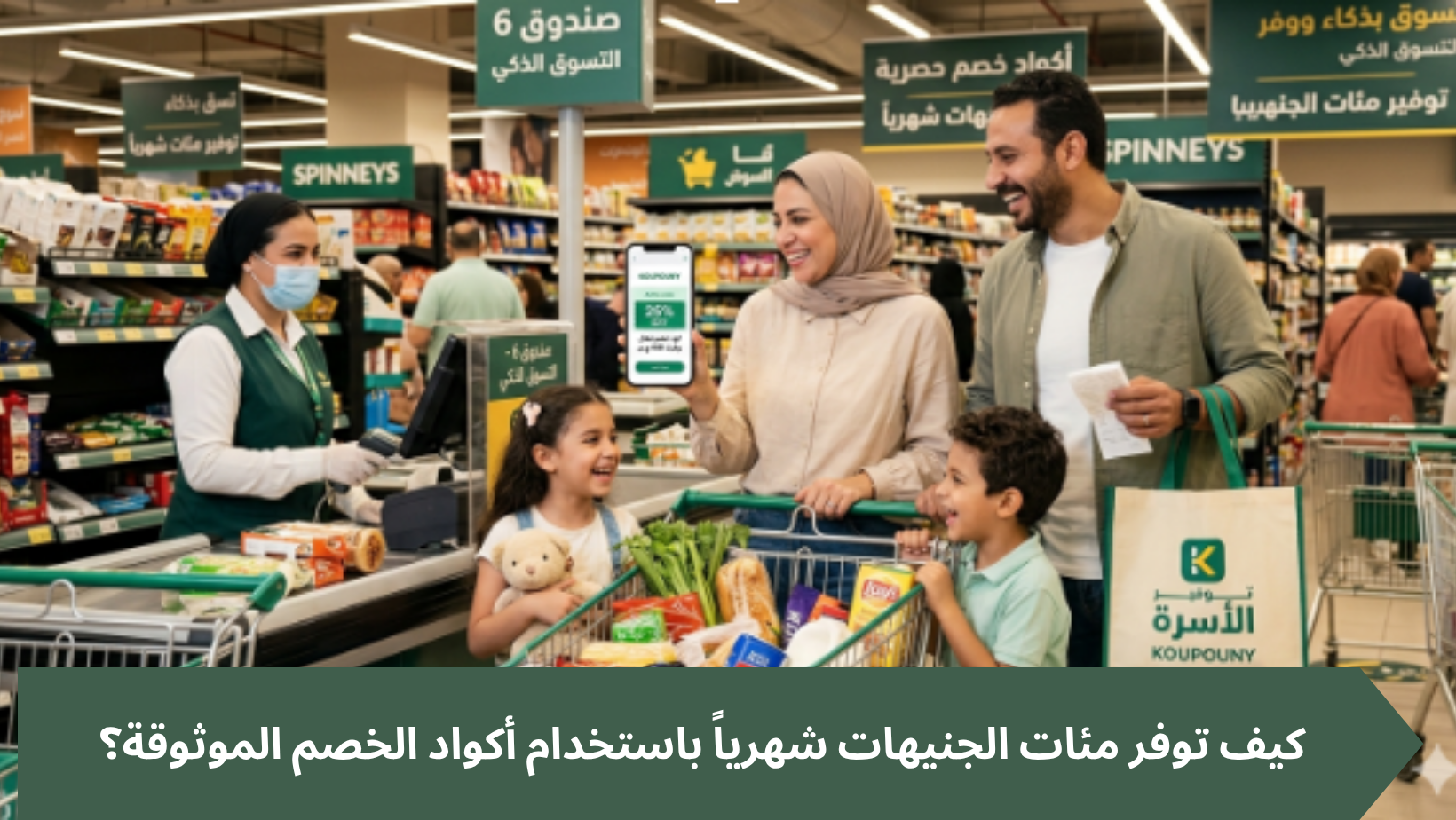التسوق الذكي للأسرة: كيف توفر مئات الجنيهات شهرياً باستخدام أكواد الخصم الموثوقة؟